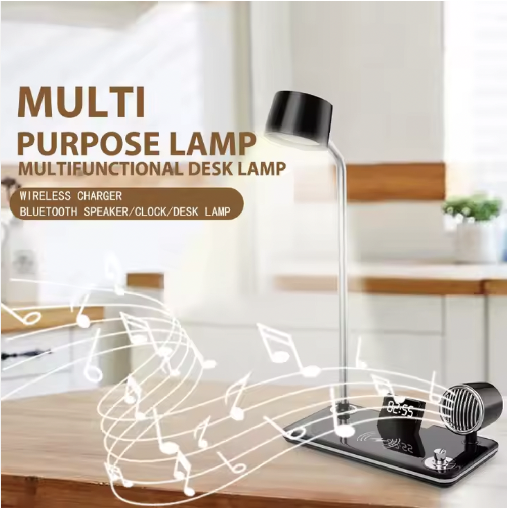 Miniatura 3 de LAMPARA CARGADOR PARLANTE Y RELOJ 4 EN 1